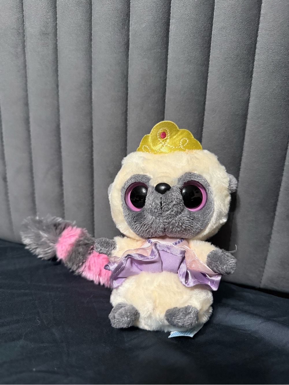 YooHoo & Friends Princess Lemur Plush Aurora Pink Purple Tail 7”